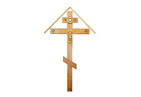 Крест дубовый “Домик”