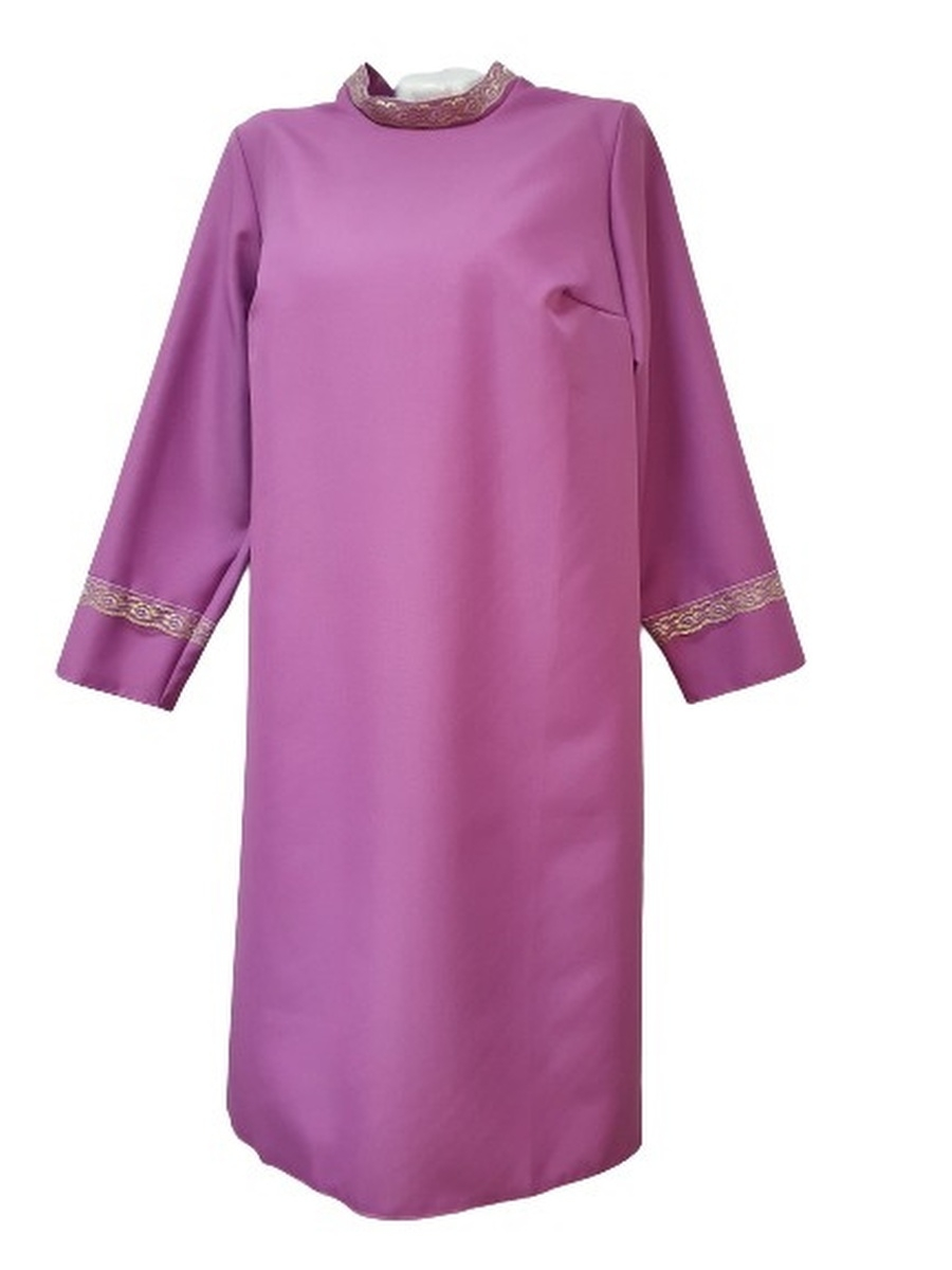 Платье ритуальное женское Одежда для похорон (Брусничный)